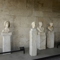 Busts on the second floor